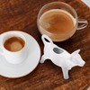 Angoily White Ceramic Creamer with Handle, Creative Cow Shape Creamer