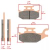 Caltric Brake Pads for Yamaha Kodiak 400 YFM400 Front Rear