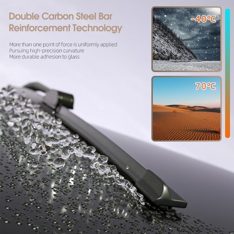 Compatible With Toyota Venza 2009-2024 Wiper Blades Front Windshield Wipers