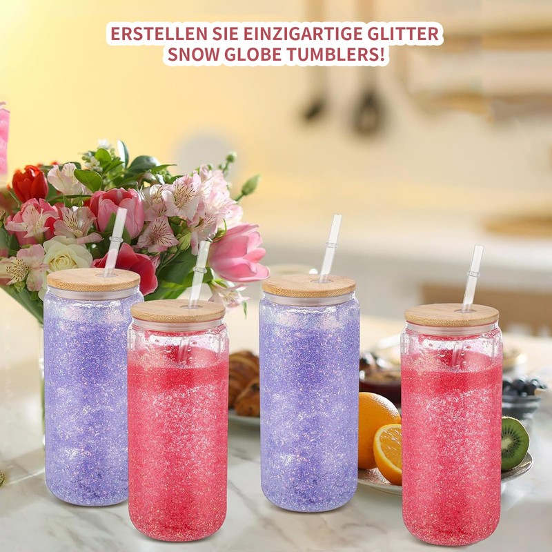 Snow Globe Cup Accessory for Glitter Snow Globe (PINK)