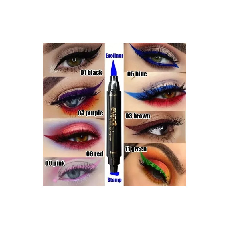 Cuidado Facial Delineador Sello Waterproof Indeleble 2pzs F