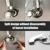 BRIOTA 4 pieces heating pipe rosette, stainless steel pipe cover,