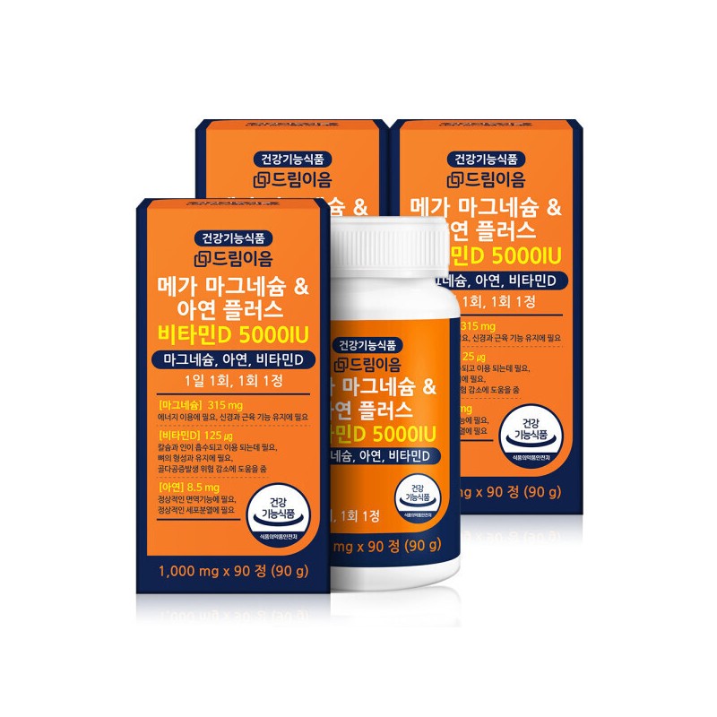 Dream Eum High Content Mega Magnesium Zinc Plus Vitamin D