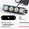 FXC 2pcs 4-LED Surface Mount Flashing Strobe Lights for Truck