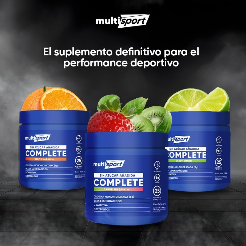 Creatina Monohidratada con Pre Entreno + L Carnitina + Electrolitos