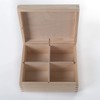 Wooden Decorative Box with 4 Compartments | 18 x 15.5