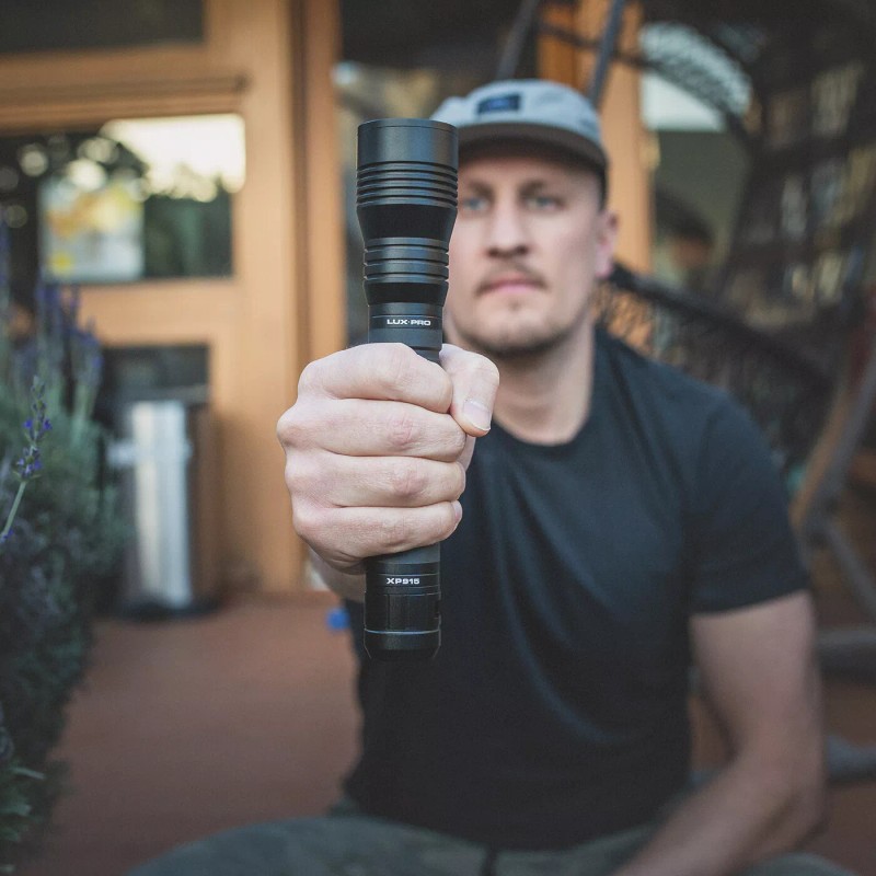 Lux.Pro LUXPRO XP915 Compact Tactical Rechargeable 1600 Lumen Flashlight