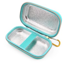 CASEMATIX Turquoise Asthma Inhaler Case for Travel Fits Spacer, Mask and Accessories, Includes Case Only