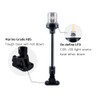 Sebnux White LED Fold Down Boat Stern Light Boat Anchor