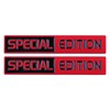 2 x Special Edition Car Sticker Black Red Car Motorcycle
