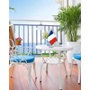 France Miniature Desk Flag Set,8x5 Inch French Small Flag With