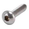 100Pcs Button Head Socket Caps Screws M4 Galvanized Steel for