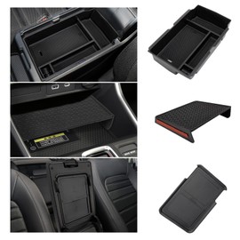 Carwiner 3PCS Center Console Organizer Compatible with 2023 2024 Honda CRV Accessories Armrest Hidden Drawer Storage Box for 2024 Honda CR-V Accessories