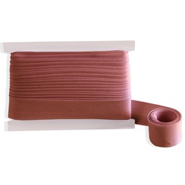 Tewadoo Bias Tape Double Fold 1 Inch – Brown Polyester 10 Yards Bias Binding Tape for Sewing, Quilt Binding, Hemming, Seaming & Piping