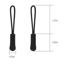 NZII Zipper Pulls 60PCS 4Colors,Upgraded Zipper Pull,Premium Zipper Pull Replacement,Zipper Tab Tags Cord Extension Fixer for Fanny Pack, Luggage, Backpacks,Jackets,Purses,Handbags(Zipper Pulls 60PCS)
