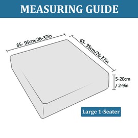 BXFUL Sofa Seat Cushion Cover, Sofa Seat Cushion Cover, Stretch, Cover for Sofa Seat Cushion, Non-Slip Fabric European Pattern (Large, 1-Seater, Sand)