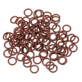 INFINAUTO O Ring Seal Gasket, 6mm ID x 2mm CS for Cars Trucks SUVs Trailers Orings Seal Washer Replacement Automotive Faucet Repair Brown, 100 Pcs
