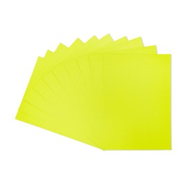 Crafter's Companion A4 Coloured Single Sided Charteuse – 300GSM (10 Sheet Pack) -Perfect for Arts and Crafts, Printing, Card Bases & Folding-Centura Pearl, cardstock, Chartreuse