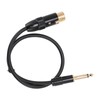 XLR Female to 6.35mm Mono Male Cable Gold Plated Connector