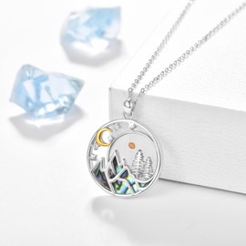 PRAYMOS Mustard Seed Necklace for Women Move Mountains Necklace Sterling Silver Faith Necklace Inspirational Religious Christian Faith Jewelry Gifts