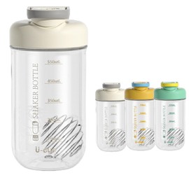 25.4 fl oz (750 ml) Blender Bottle with Water Level Scale Protein Shaker Mixer Shaker Shaker Bottle Cup, Leak Proof, Odor Resistant, Convenient to Carry, Training, Fitness, Exercise, Gym, Outdoor,