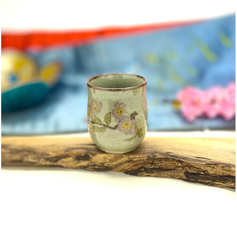 Kutani [Drinking Cup] Small Someiyoshino [Back Picture]