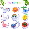 Fyvadio Inflatable Drink Holder, 9 pack Inflatable Cup Pool Drink