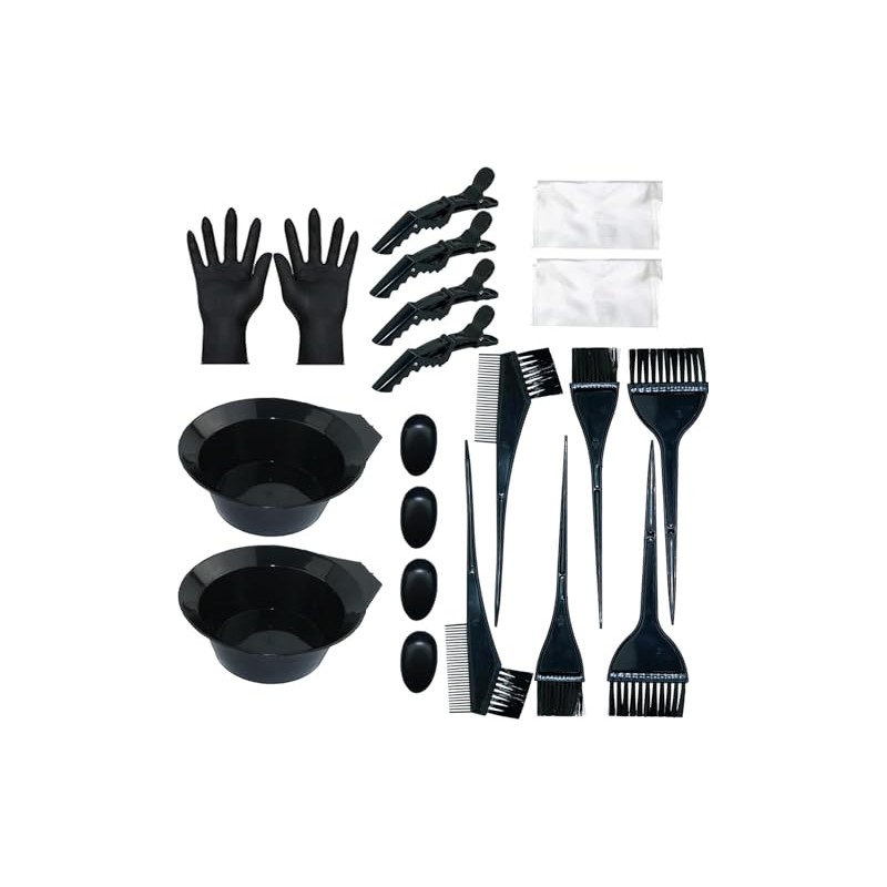 20 Piezas Kit Herramientas de Tinte para Coloración Cabello, con