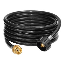 DOZYANT 12 Feet Propane Tank Converter Adapter Hose Assembly Replacement for QCC1 / Type1 LP Gas Tank with Safety Certified Connects 1 LB Bulk Propane Appliances to 20 LB Propane Cylinder Tank