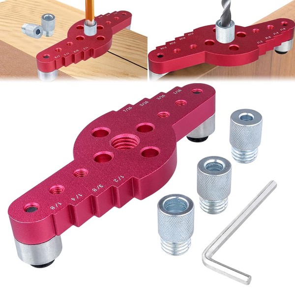 Treki 2 in 1 Dowel Gauge Drilling Template Pocket Hole