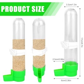 BOXOB Comedero de Agua para Pájaros, Dispensador Automático Agua Pájaros Dispensador de Alimentos Jaula Colgante a Prueba Fugas Contenedor para Codornices Loros Periquitos