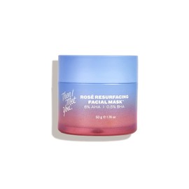 Then I Met You Rosé Resurfacing Facial Mask, Nourishing & Brightening Face Treatment with AHA, BHA & Resveratrol, Vegan & Clean Skincare, 1.76 oz