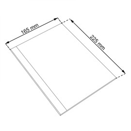 Brown A5 artificial leather restaurant menu folder with 6 transparent sleeves, available in 2 colours