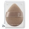 Too cool for school soft blending puff, 2 pieces, mixed colors / 투쿨포스쿨 소프트 블렌딩 퍼프, 2개, 혼합색상