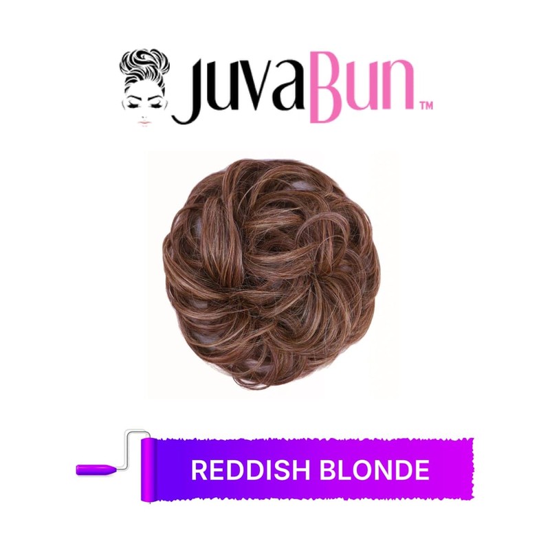 Juvabun Messy Bun 2.0 Reddish Blonde Hair Bun Extension Soft