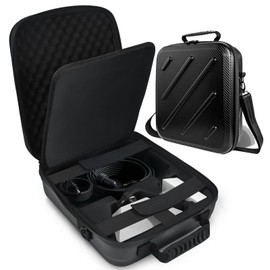 MeloSync Starlink Mini Case – Protective Travel Carrying Case for Starlink Mini Dish, Kickstand, Pipe Adapter, Power Adapter & Cables Splash-Resistant, Shockproof, Lightweight for Travel