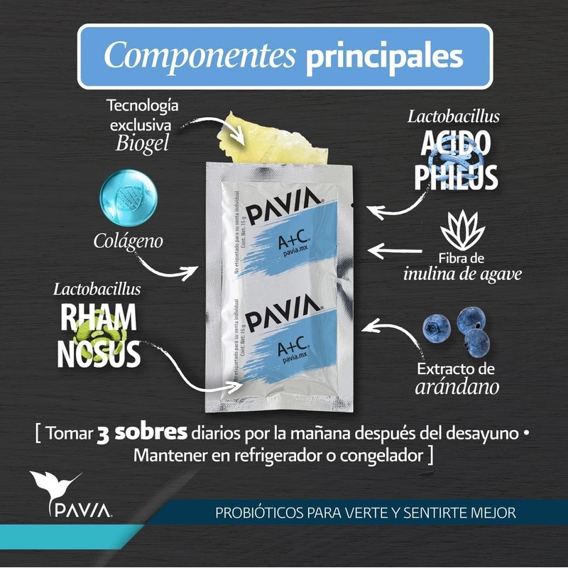 Pavia Probi?ticos Vivos en Biogel con Col?geno