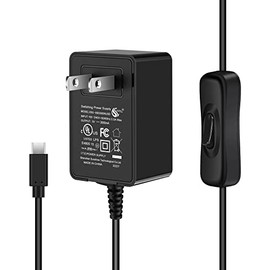[5V 3A UL Listed] iUniker Raspberry Pi 3 Power Supply, Raspberry Pi Power Supply with Switch 15W 5V 3A Micro USB Raspberry Pi 3 b+ Power Switch (UL Listed)