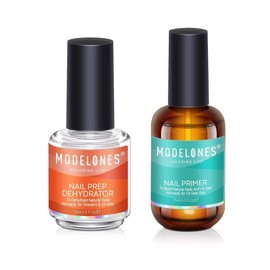 modelones Nail Dehydrator and Primer, Acid Free Natural Nail Prep Dehydrate & Bond Primer Kit, Acrylic Nail Supplies Primer Nail Tech Must Haves Set