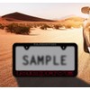Jeep Gladiator Mojave UV Printed Black Plastic License Plate Frame