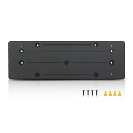 PIT66 Front License Plate Mounting Holder Bracket Compatible with Jaguar XJ 2010-2019 C2D30836 Black