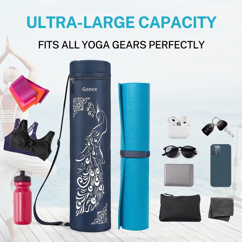 Gonex Yoga Mat Bag, Full-Zip Exercise Yoga Mat Carry Bag