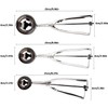 THJOPOKEEL 3PCS Ice Cream Scoop, Premium Cookie Dough Scoop Set,