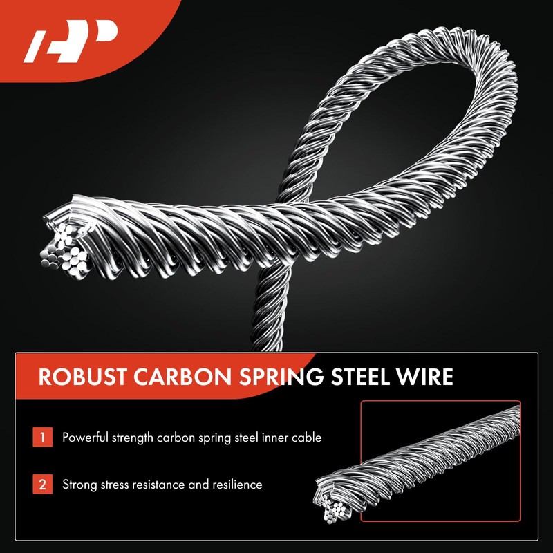 A-Premium Rear Driver and Passenger Side Parking Brake Cable Assembly