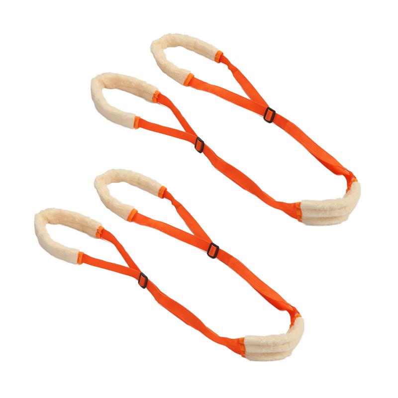 2Pcs Dog Back Legs Support Harness Soft Coral Velvet Adjustable