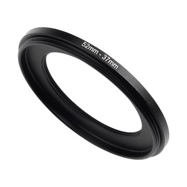 52mm to 37mm Step-Down Ring Filter Adapter,for All Brands UV ND CPL, Metal Ring Step-Down Rings Adapter Filter (52mm-37mm)