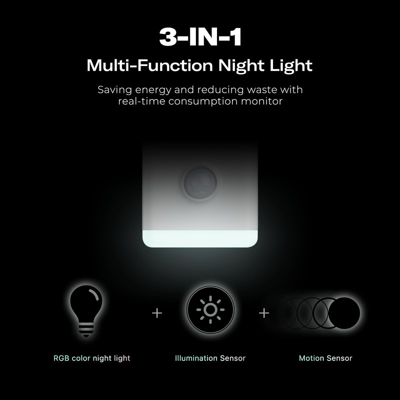 THIRDREALITY - Luz nocturna multifunción, repetidor Zigbee, 3 en 1