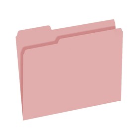 The File King 1/3 Cut Pink File Folders Letter Size - 200 Pack | Colored Folders 8.5 x 11 | USA Made | Assorted 3 Tab Color Manila File Folder | Heavy Duty Office & Paper Filing Supplies