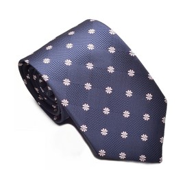 RunootPR - Corbata de microfibra para hombre, diseño clásico de lunares, a rayas, diseño de cachemira, para boda, fiesta de negocios, regalo, Blue-margarita Print S006b, 57"