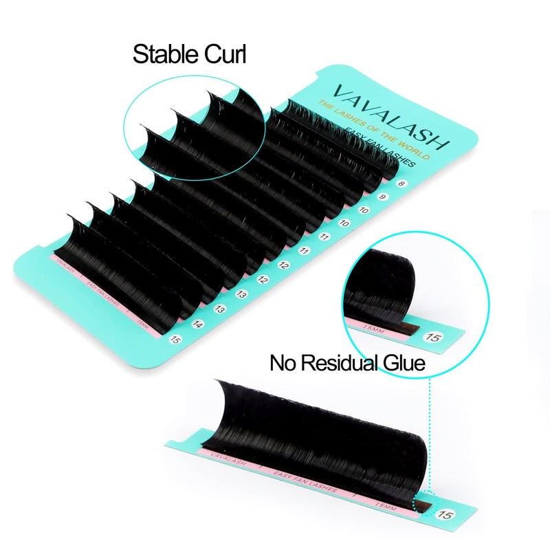 VAVALASH Eyelash Extension Supplies DD Curl 0.03 Rapid Volume Lash